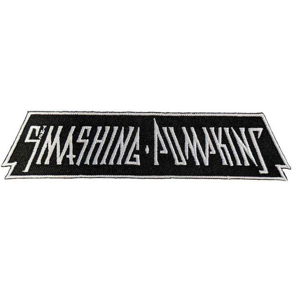 The Smashing Pumpkins - Inscription - Toppa Da Applicare Con Il Ferro, Logo In Tessuto RO10168 (Taglia Unica) (Nero/Bianco)-image