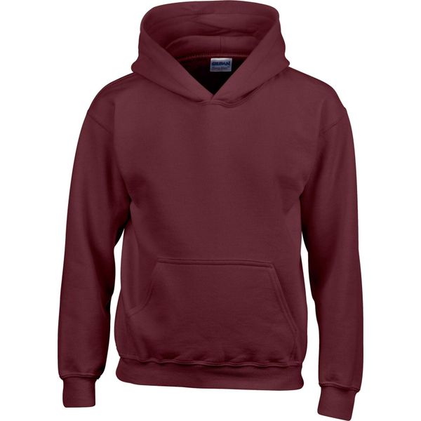 Gildan - Felpa Con Cappuccio Per Bambini PC6242 (104) (Rosso Vino)-image