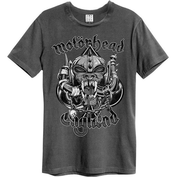 Amplified - Maglietta "Snaggletooth Crest"" Per Uomo/Donna Unisex GD1348 (S) (Charcoal)"-image