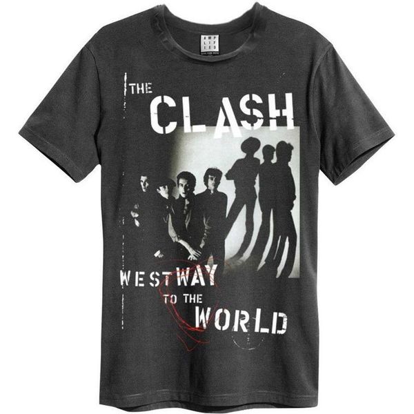 Amplified - Maglietta "Westway To The World"" Per Uomo/Donna Unisex GD1346 (S) (Charcoal)"-image