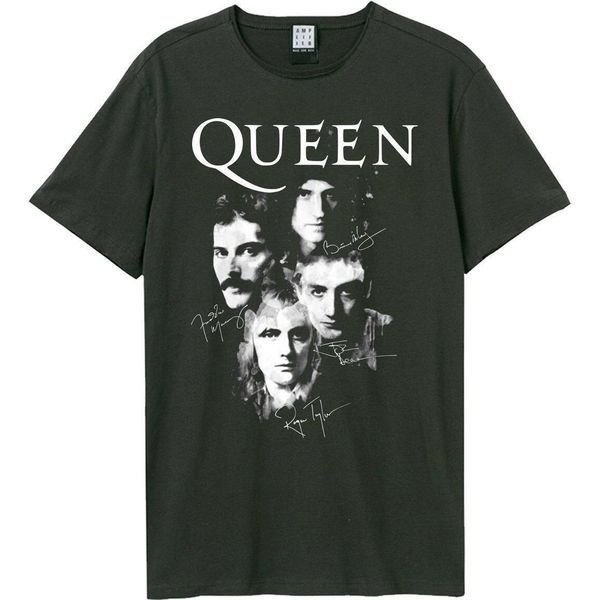 Amplified - Maglietta "Autographs"" Per Uomo/Donna Unisex GD1451 (Xxl) (Charcoal)"-image