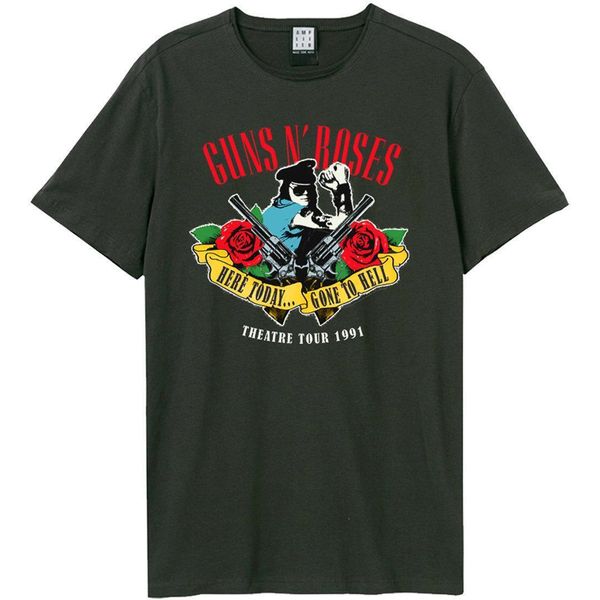 Amplified - Maglietta "Gone To Hell"" Per Uomo/Donna Unisex GD1389 (S) (Charcoal)"-image
