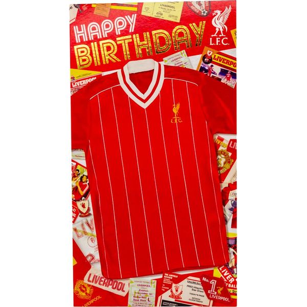 Liverpool Fc - Retro - Biglietto Di Compleanno - Cartoncino TA11598 (Taglia Unica) (Rosso/Bianco)-image