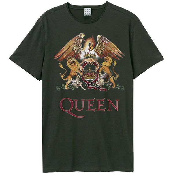Amplified - Maglietta "Royal Crest"" Per Uomo/Donna Unisex GD1504 (S) (Charcoal)"-image