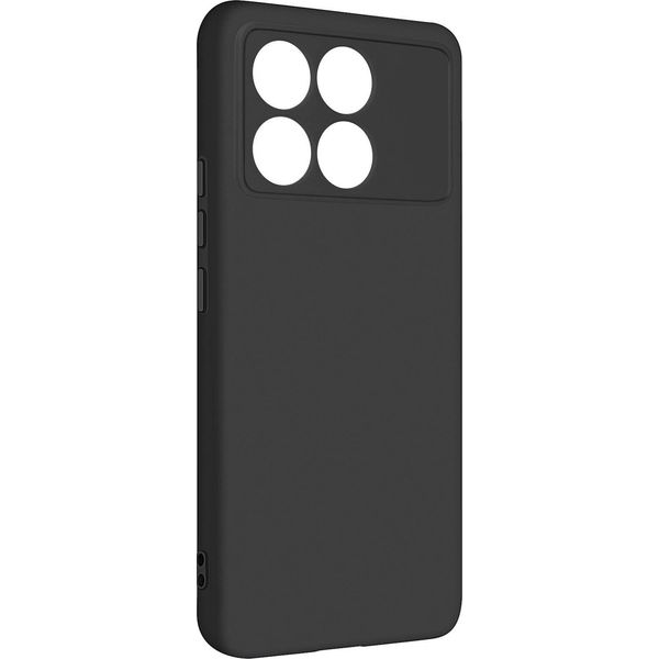Avizar, Custodia Semirigida In Silicone Per Xiaomi Poco X6 Pro Con Cinturino Da Polso, Nero-image