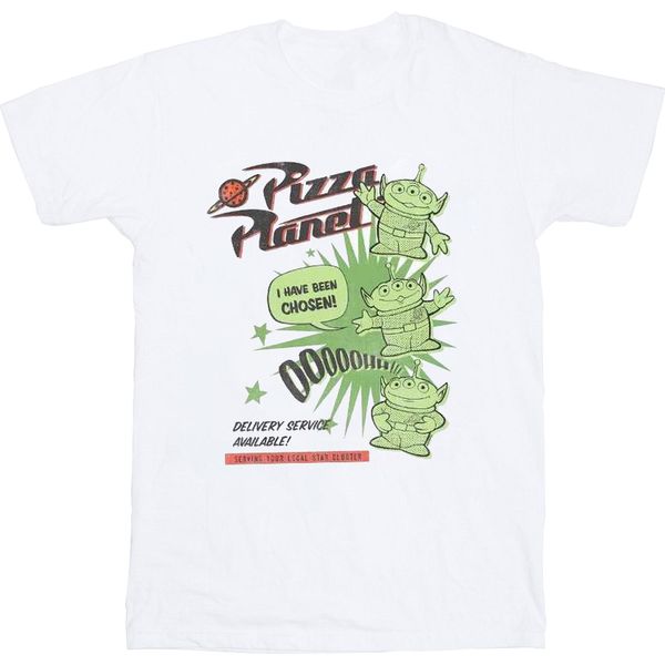 Disney - Maglietta "Toy Story 4 Pizza Planet Little Green Men"" Per Ragazzi BI39766 (116) (Bianco)"-image