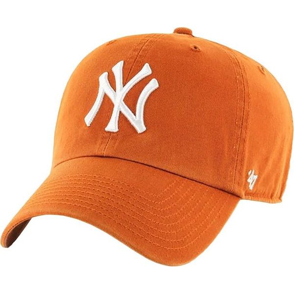 New York Yankees - Cappellino Da Baseball BS4094 (Taglia Unica) (Arancione)-image