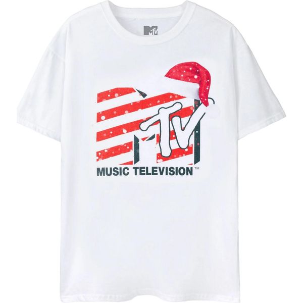Mtv - T-Shirt Uomo/Donna Unisex NS7679 (Xxl) (Bianco)-image