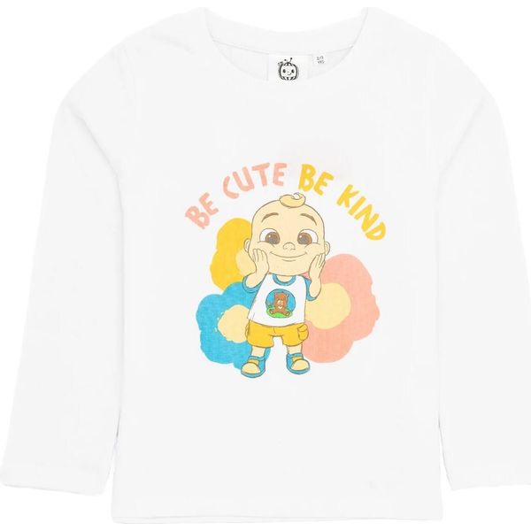 Cocomelon - Maglietta "Be Cute Be Kind"" Per Bambina Maniche Lunghe NS7158 (86) (Bianco)"-image