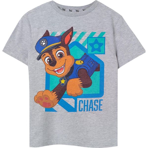 Paw Patrol - Maglietta Da Ragazzo NS7744 (116) (Grigio Screziato)-image
