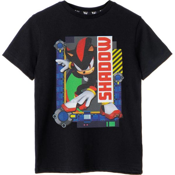 Sonic The Hedgehog - Maglietta Da Ragazzo A Maniche Corte NS7768 (146-152) (Nero)-image
