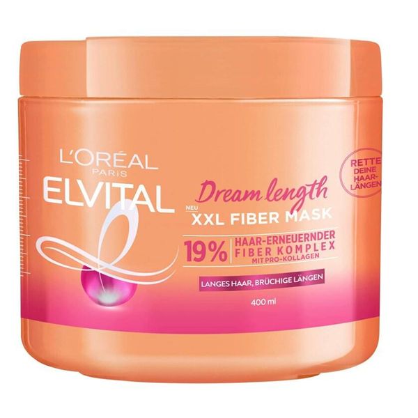 L'oréAl Paris Elvital Maschera Per Capelli Lunghi - Trattamento Intensivo Per Capelli Lunghi E Dall'aspetto Sano - 400Ml-image