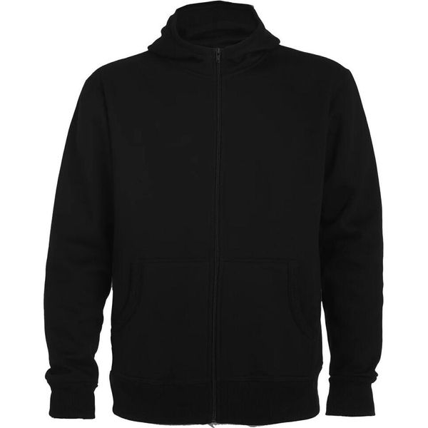 Roly - Felpa Con Cappuccio "Montblanc"" Per Uomo/Donna Unisex PF4276 (Xxl) (Nero)"-image