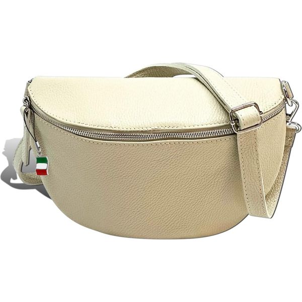 Cintura Borsa Beige Florence Tracolla Pelle Coordinata D2OTF825I-image