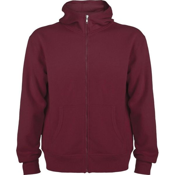 Roly - Felpa Con Cappuccio "Montblanc"" Da Uomo/Donna Unisex PF4276 (Xxl) (Rosso Granata)"-image