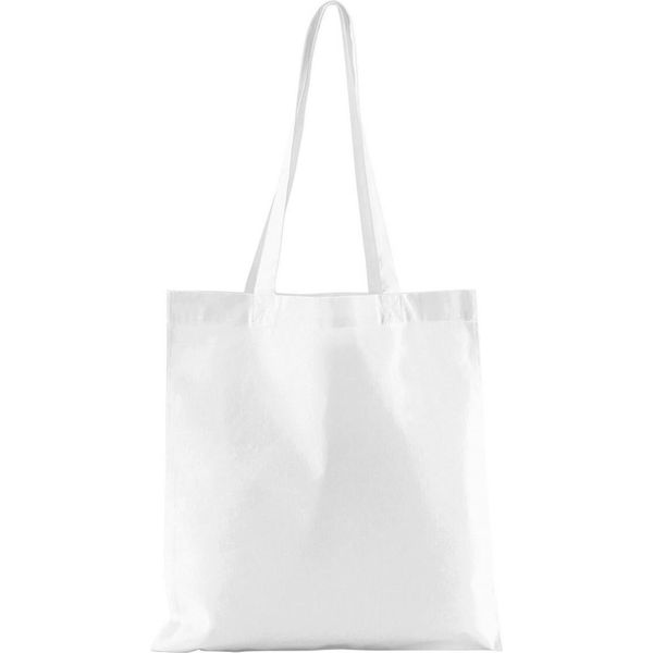 Westford Mill - Borsa Tote, Tinta Unita, Cotone Organico RW9876 (Taglia Unica) (Bianco)-image