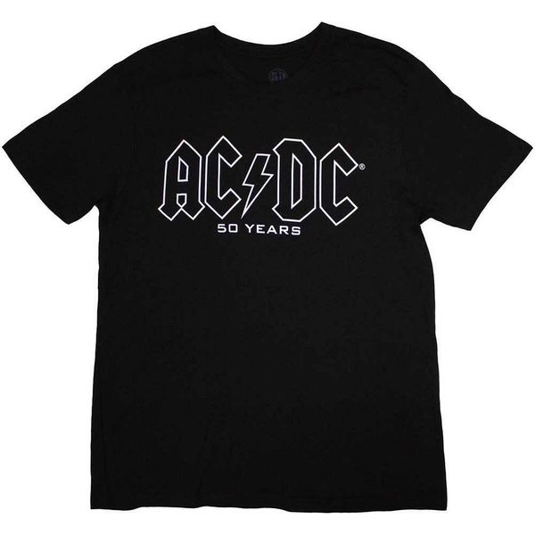 Ac/Dc - Maglietta "Logo History"" Per Uomo/Donna Unisex RO10609 (Xxl) (Nero)"-image