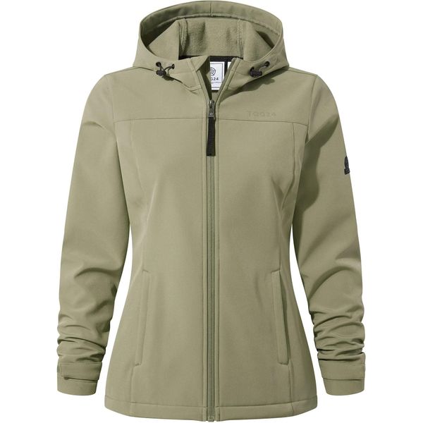 TOG24 - Giacca Softshell "Keld"" Con Cappuccio Da Donna TG332 (44 En) (Verde Salvia)"-image