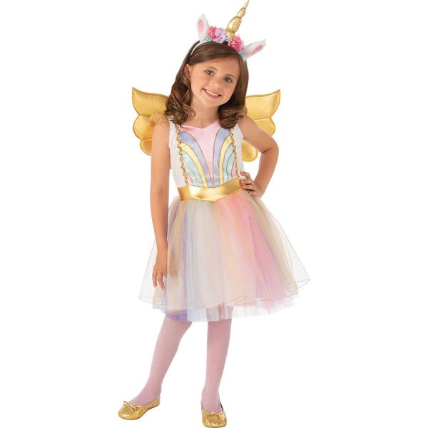 Bristol Novelty - Costume "Sparkling"" - Ragazze BN6014 (116) (Rosa/Oro/Blu)"-image