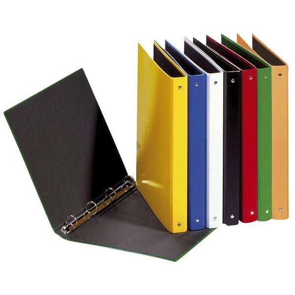12X Pagna® 20405-00 Ringbuch Basic Colours - A5, 4-Ring, Ring-Ø 25Mm, Farbig Sortiert-image