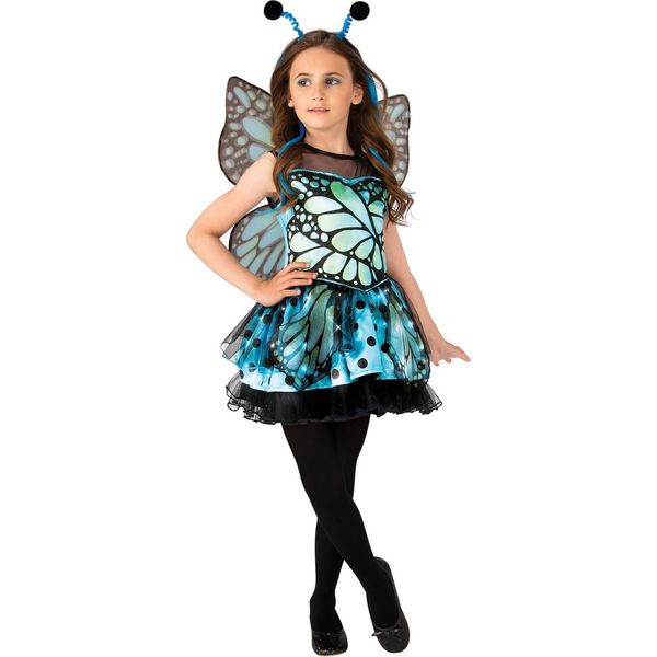 Bristol Novelty - Costume - Ragazze BN5959 (104) (Blu/Nero)-image