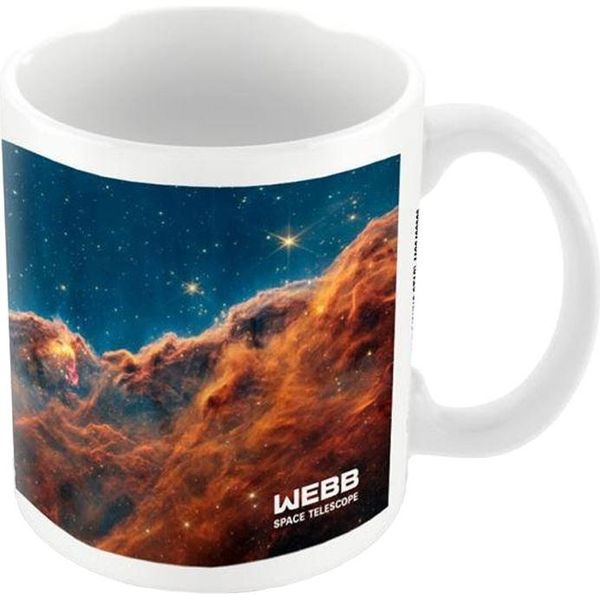 Telescopio Spaziale Webb - Tazza Da Caffè "Young Star"" PM9386 (Taglia Unica) (Bianco/Blu)"-image