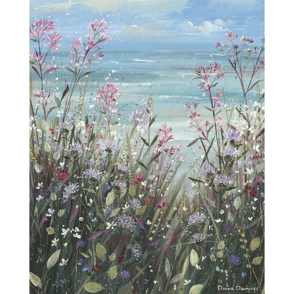 Diane Demirci - Leinwanddruck "Al Breeze Ii"" PM8559 (50 Cm X 40 Cm) (Blau/GrüN/Pink)"-image