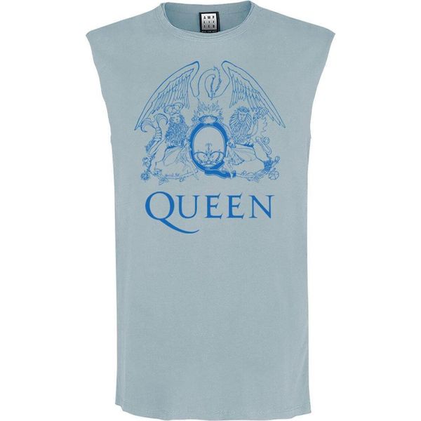 Amplified - Top Senza Maniche "Line Art"" Per Uomo/Donna Unisex GD1818 (M) (Strange Blue)"-image