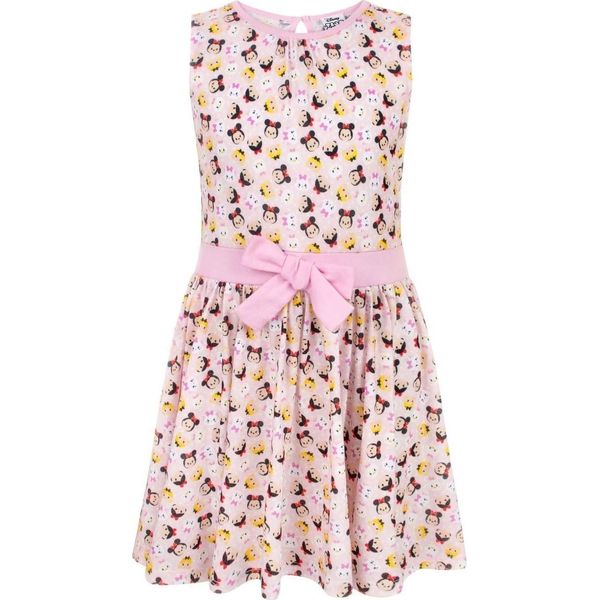 Disney Tsum Tsum - Vestito Con Gonna Svasata Per Bambina NS7396 (110) (Rosa)-image