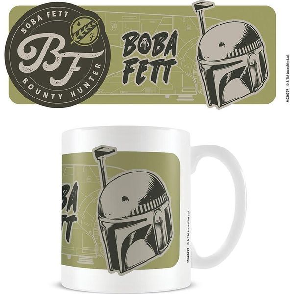Star Wars: Il Libro Di Boba Fett - Tazza Da Caffè "Tecnica"" PM9047 (Taglia Unica) (Bianco/Verde)"-image