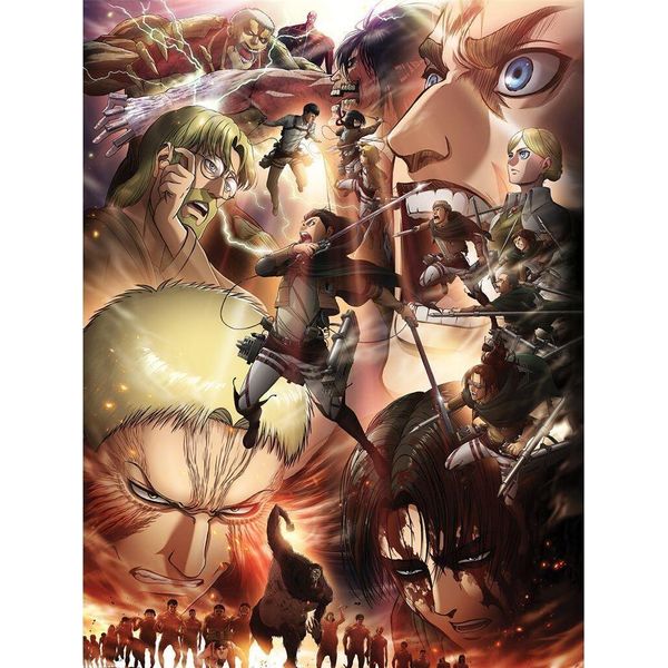 Attack On Titan - Leinwanddruck "S3 Epic Struggle"" PM9256 (80 Cm X 60 Cm) (Bunt)"-image