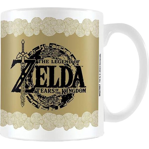 The Legend Of Zelda: Tears Of The Kingdom - Tazza Da Caffè, Logo PM9083 (Taglia Unica) (Marrone/Nero/Bianco)-image