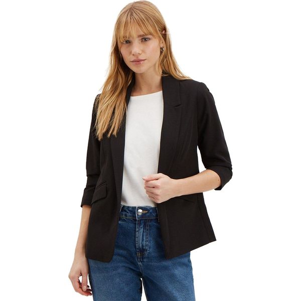 Dorothy Perkins - Blazer Da Donna Arricciato DP4722 (36 De) (Nero)-image