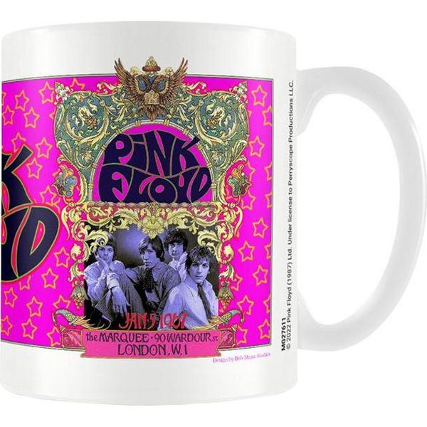 Pink Floyd - Tazza Da Caffè "1967"" PM9456 (Taglia Unica) (Bianco/Rosa)"-image