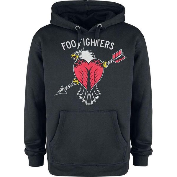Amplified - Felpa Con Cappuccio "Eagle Tattoo"" Per Uomo/Donna Unisex GD1280 (Xxl) (Charcoal)"-image
