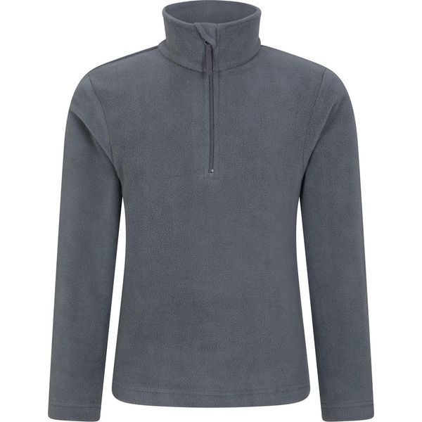 Mountain Warehouse - Giacca In Pile "Camber Ii"" Con Mezza Zip Per Bambini MW3237 (116) (Grigio)"-image