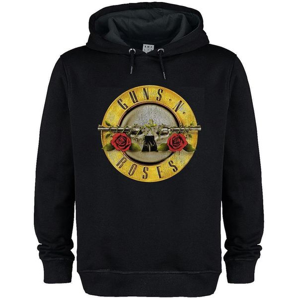 Amplified - Felpa Con Cappuccio "Drum"" Per Uomo/Donna Unisex GD1226 (S) (Nero)"-image