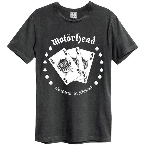 Amplified - Maglietta "Ace Cards"" Per Uomo/Donna Unisex GD1667 (L) (Charcoal)"-image