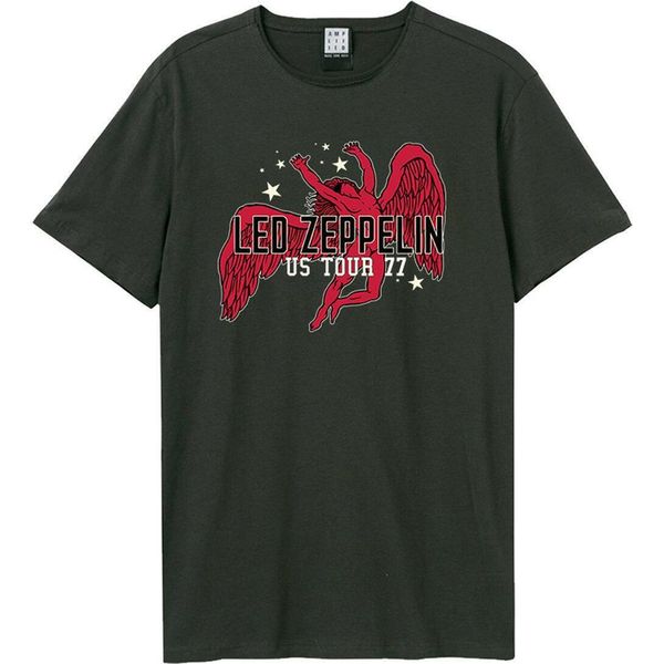 Amplified - Maglietta "Us Tour 77 Icarus"" Per Uomo/Donna Unisex GD1652 (3XL) (Charcoal)"-image