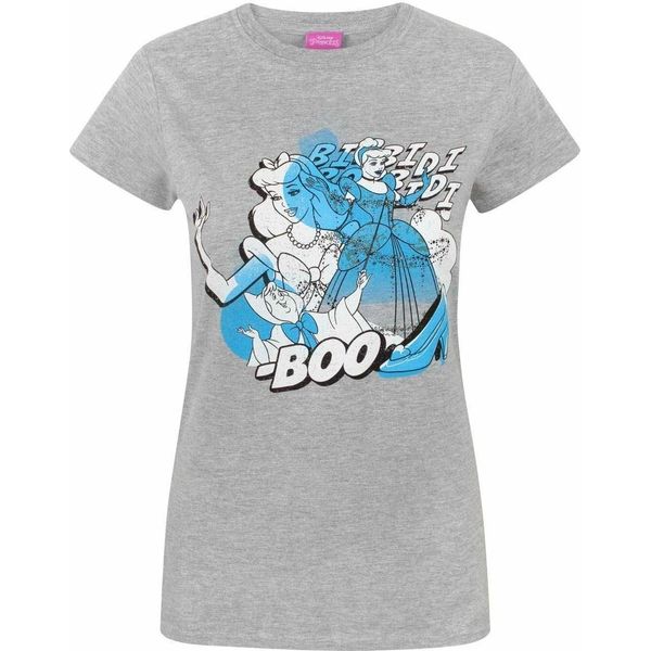 Cenerentola - Maglietta "Bibbidi Bobbidi Boo"" Da Donna NS8426 (S) (Grigio)"-image