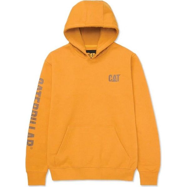 Caterpillar - Felpa Con Cappuccio "Trademark Banner"" Da Uomo FS10836 (S) (Giallo)"-image