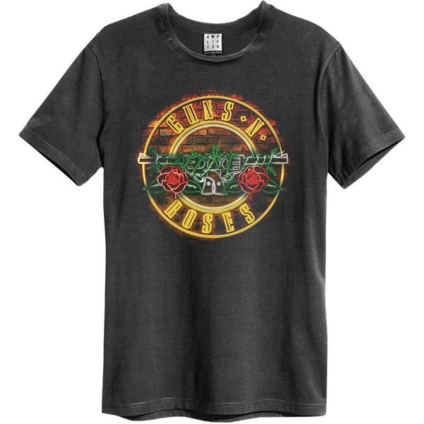 Amplified - Maglietta "Neon Sign"" Per Uomo/Donna Unisex GD1648 (L) (Charcoal)"-image