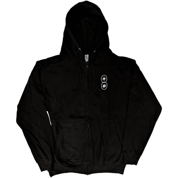 Dream Theater - "Top Of The World Tour 2022"" Felpa Con Cappuccio E Zip Per Uomo/Donna Unisex RO10408 (S) (Nero)"-image