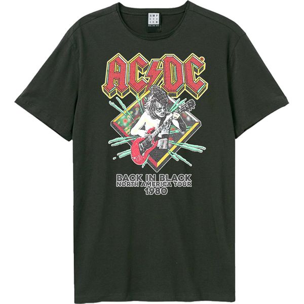 Amplified - Maglietta "North America Tour 80"" Per Uomo/Donna Unisex GD1713 (Xl) (Charcoal)"-image
