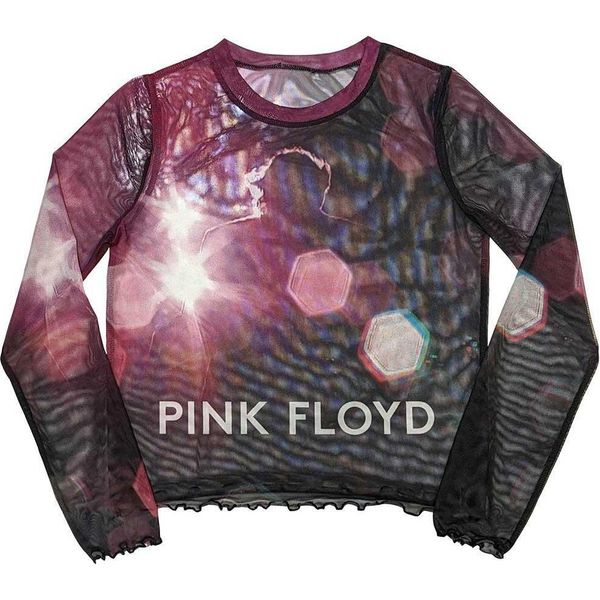Pink Floyd - Maglietta "Knebworth '90"" Da Donna A Maniche Lunghe RO10783 (L) (Nero)"-image