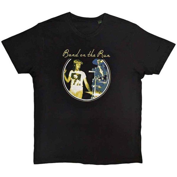 Paul Mccartney - Maglietta "Band On The Run"" Per Uomo/Donna Unisex RO10741 (L) (Nero)"-image