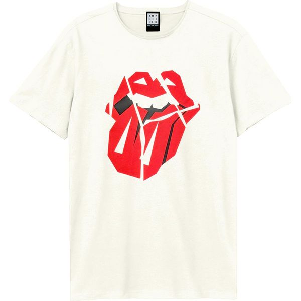 Amplified - Maglietta "Hackney Diamonds"" Logo Per Uomo/Donna Unisex GD1678 (L) (Bianco)"-image