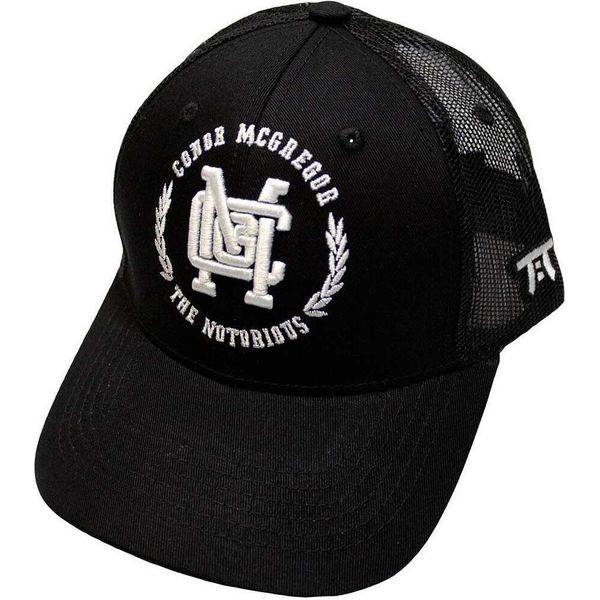 Tokyo Time - Cappellino Da Baseball "Ufc Mcgregor"" Con Cappuccio A Rete Per Uomo/Donna Unisex RO10719 (Taglia Unica) (Nero/Bianco)"-image