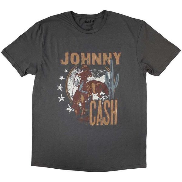 Johnny Cash - Maglietta Uomo/Donna Unisex RO10843 (Xxl) (Antracite)-image