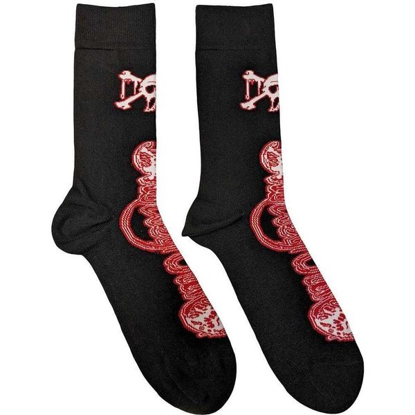 Motley Crue - Calzini "Feelgood"" Per Uomo/Donna Unisex RO10866 (40,5 Eu - 45,5 Eu) (Nero/Rosso)"-image